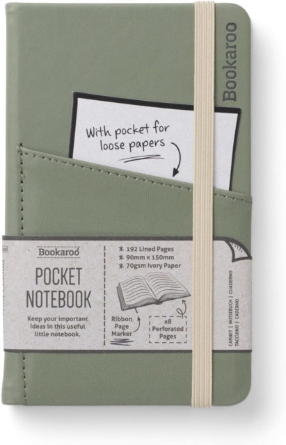 Bookaroo Pocket Notebook (A6) Journal - Fern