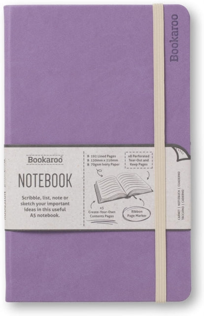 Bookaroo Notebook (A5) Journal - Aubergine