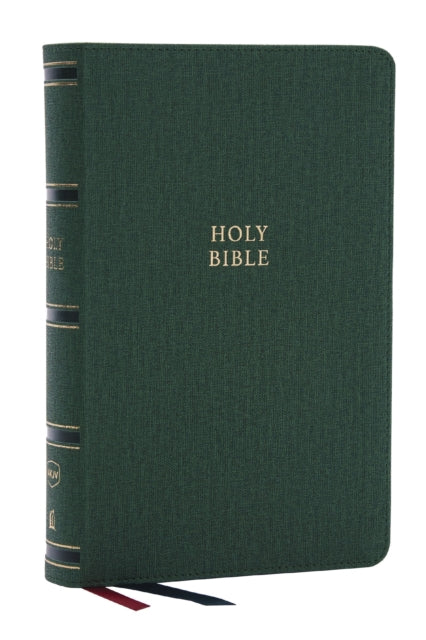 NKJV, Single-Column Reference Bible, Verse-by-verse, Green Leathersoft, Red Letter, Comfort Print