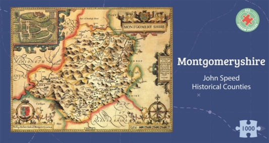 Montgomeryshire Historical 1610 Map 1000 Piece Puzzle
