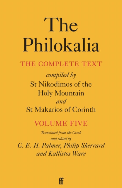 The Philokalia Vol 5