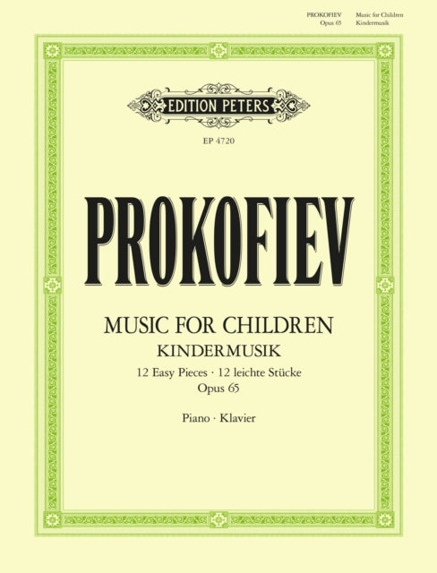 Music for Children: 12 Easy Pieces Op. 65 (Musik fur Kinder)
