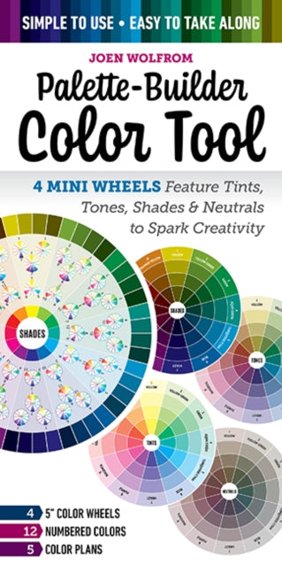 Palette-Builder Color Tool: 4 Mini Wheels Feature Tints, Tones, Shades & Neutrals to Spark Creativity