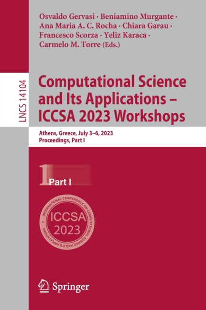 Computational Science and Its Applications – ICCSA 2023 Workshops: Athens, Greece, July 3–6, 2023, Proceedings, Part I