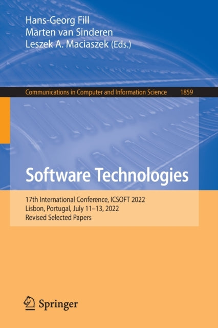 Software Technologies: 17th International Conference, ICSOFT 2022, Lisbon, Portugal, July 11–13, 2022, Revised Selected Papers