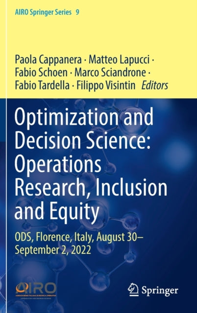 Optimization and Decision Science: Operations Research, Inclusion and Equity: ODS, Florence, Italy, August 30—September 2, 2022