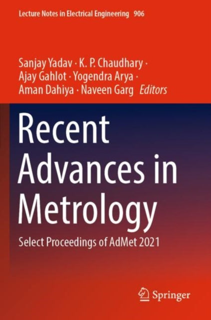 Recent Advances in Metrology: Select Proceedings of AdMet 2021