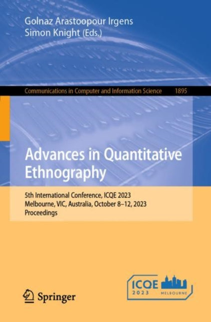 Advances in Quantitative Ethnography: 5th International Conference, ICQE 2023, Melbourne, VIC, Australia, October 8–12, 2023, Proceedings