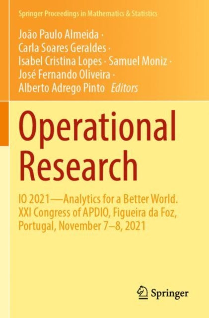 Operational Research: IO 2021—Analytics for a  Better World. XXI Congress of APDIO, Figueira da Foz, Portugal, November 7–8, 2021