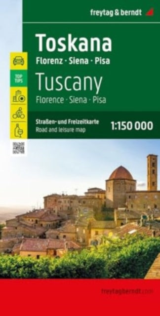 Tuscany - Florence, Siena, Pisa: Road and Leisure Map