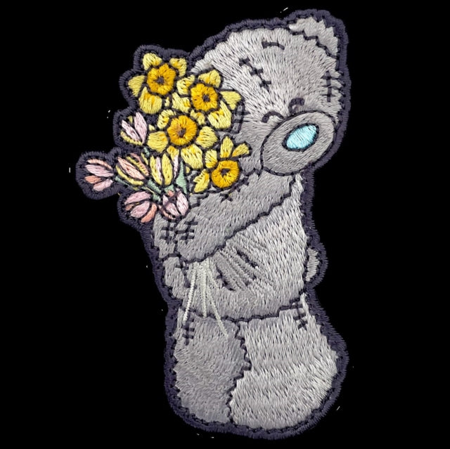 Tatty Teddy with Flowers Sew On Patch