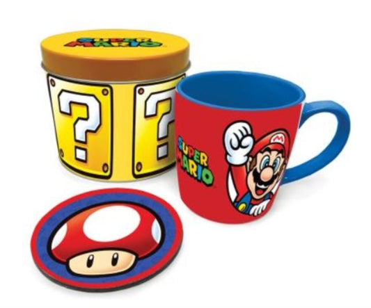 Super Mario Mug & Coaster in Gift Tin