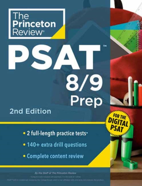 Princeton Review PSAT 8/9 Prep: 2 Practice Tests + Content Review + Strategies for the Digital PSAT