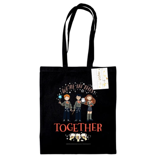 Harry Potter (We Are In This Together) Black Tote Bag