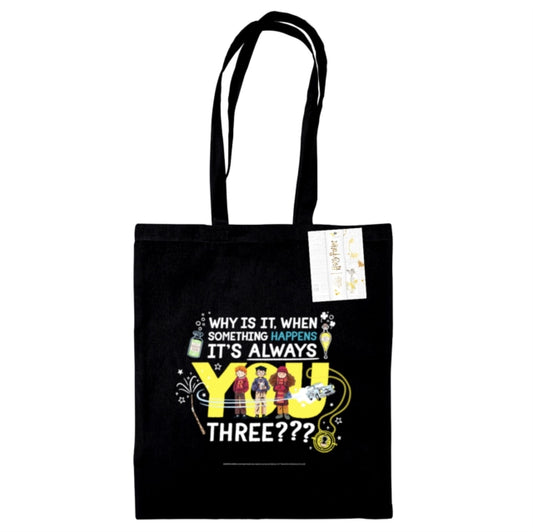 Harry Potter (Always You Three) Black Tote Bag