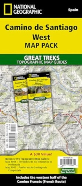 Camino de Santiago - Camino Frances West Map Pack Bundle: 2 Map set