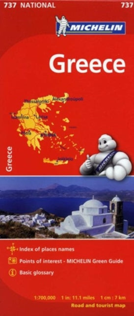Greece - Michelin National Map 737: Map