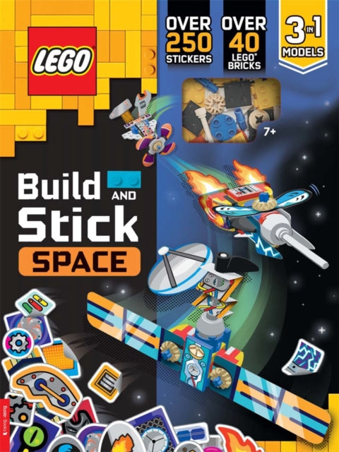 LEGO® Books: Build and Stick: Space (includes LEGO® bricks, book and over 250 stickers)