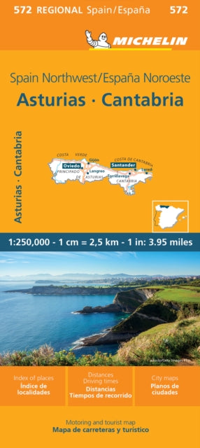 Asturias Cantabria - Michelin Regional Map 572: Map