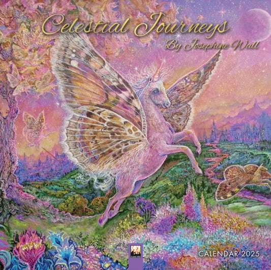 Celestial Journeys by Josephine Wall Wall Calendar 2025 (Art Calendar)