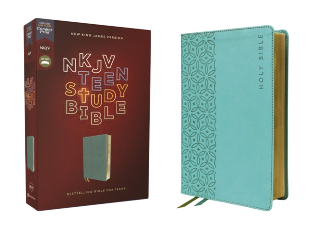 NKJV, Teen Study Bible, Leathersoft, Teal, Comfort Print