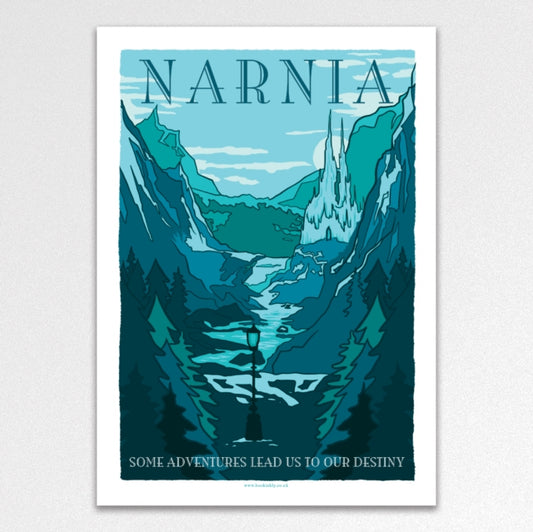Narnia Vintage Travel Poster A3 Art Print