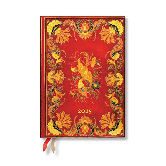 Fiammetta Midi 12-month Vertical Hardback Dayplanner 2025 (Elastic Band Closure)