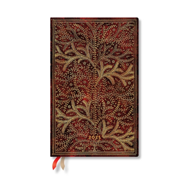Wildwood (Tree of Life) Maxi 12-month Horizontal Softcover Flexi Dayplanner 2025 (Elastic Band Closure)