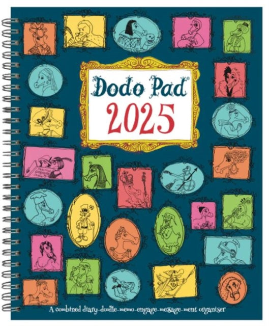 Dodo Pad Original Desk Diary 2025 - Week to View, Calendar Year Diary: A Diary-Organiser-Planner Book with space for up to 5 people/appointments/activities. UK made, sustainable, plastic free