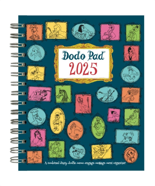 The Dodo Pad Mini / Pocket Diary 2025 - Week to View Calendar Year: A Portable Diary-Organiser-Planner Book with space for up to 5 people/appointments/activities. UK made, sustainable, plastic free