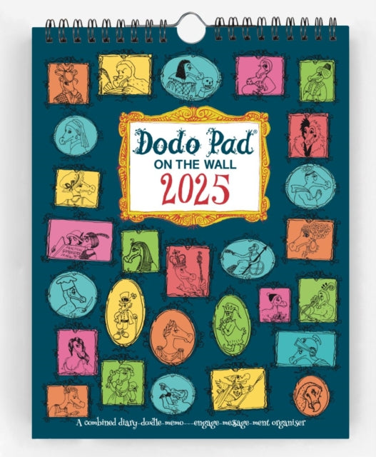 Dodo Pad On The Wall 2025 - Calendar Year Wall Hanging Week to View Calendar Organiser: A Diary-Organiser-Planner Wall Book for up to 5 people/activities. UK made, sustainable, plastic free