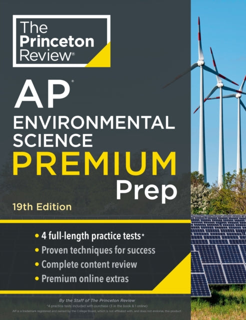 Princeton Review AP Environmental Science Premium Prep: 4 Practice Tests + Complete Content Review + Strategies & Techniques