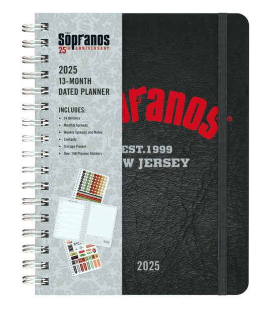 2025 The Sopranos 13-Month Weekly Planner