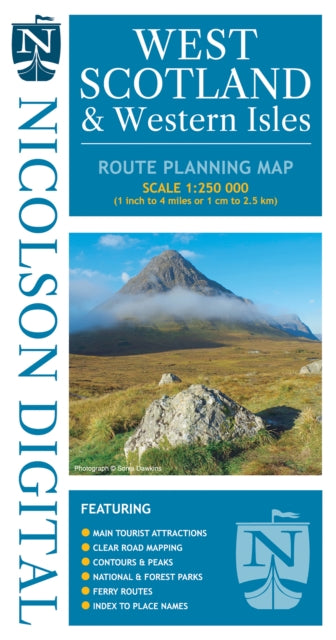 Nicolson West Scotland & Western Isles: Route Planning Map