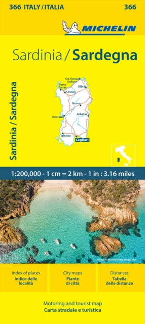 Sardinia - Michelin Local Map 366: Map