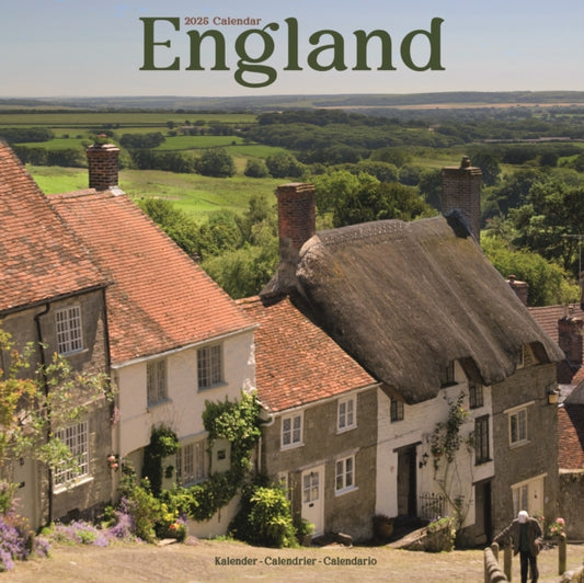 England Calendar 2025 Square Travel Wall Calendar - 16 Month