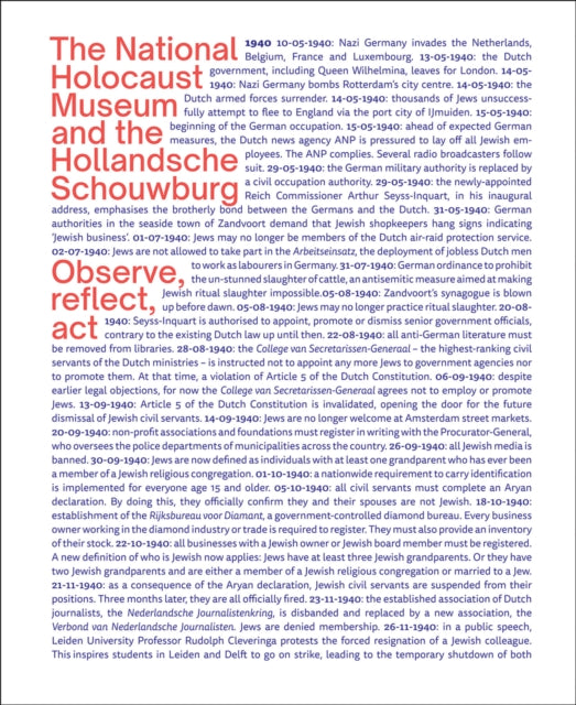 The National Holocaust Museum and the Hollandsche Schouwburg: Observe, reflect, act