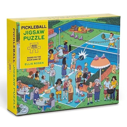 Pickleball Jigsaw Puzzle: 500-Piece Jigsaw Puzzle Based on the Book Dink! (With 10 Hidden Pickleballs to Find)