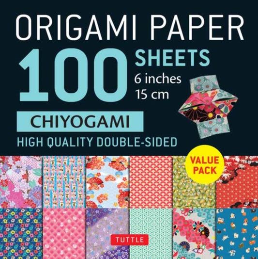 Origami Paper 100 Sheets Chiyogami 6" (15 cm): Tuttle Origami Paper: Double-Sided Origami Sheets Printed with 12 Different Patterns (Instructions for 5 Projects Included)