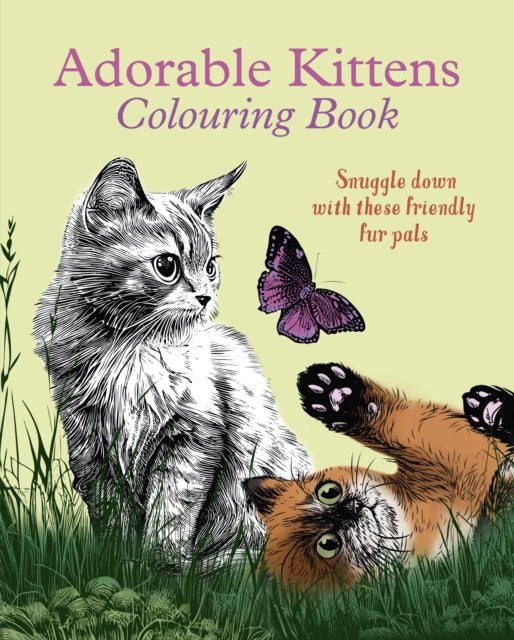 Adorable Kittens Colouring Book: Snuggle down with these friendly fur pals