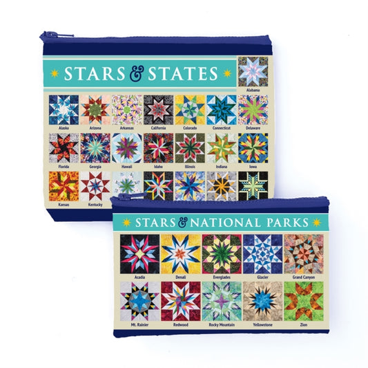 Carol Doak’s Fabulous Stars & States Eco Pouch Set