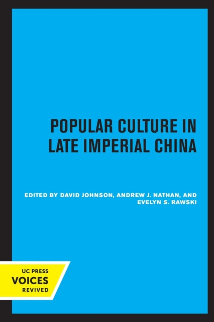 Popular Culture in Late Imperial China