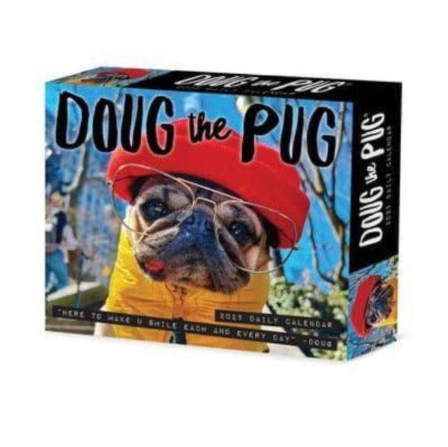 Doug the Pug 2025 6.2 X 5.4 Box Calendar-USA