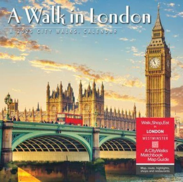 A Walk in London 2025 12 X 12 Wall Calendar