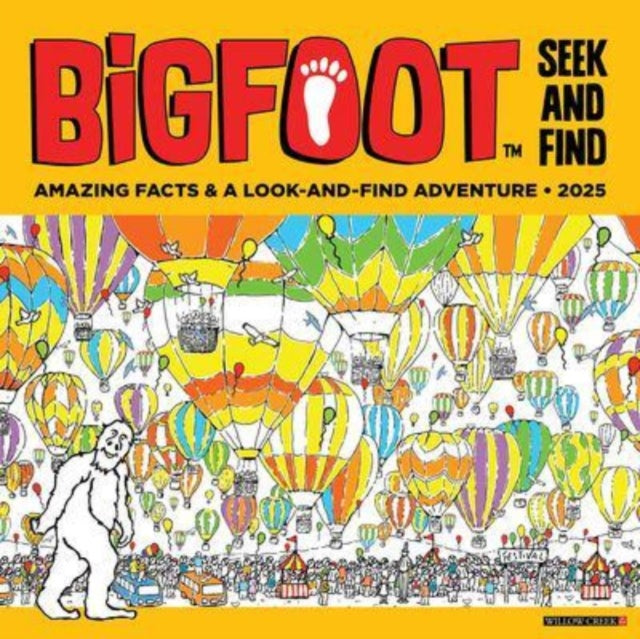 Bigfoot Seek & Find 2025 12 X 12 Wall Calendar