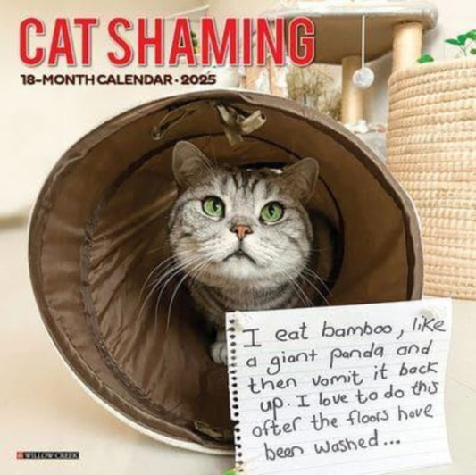 Cat Shaming 2025 12 X 12 Wall Calendar