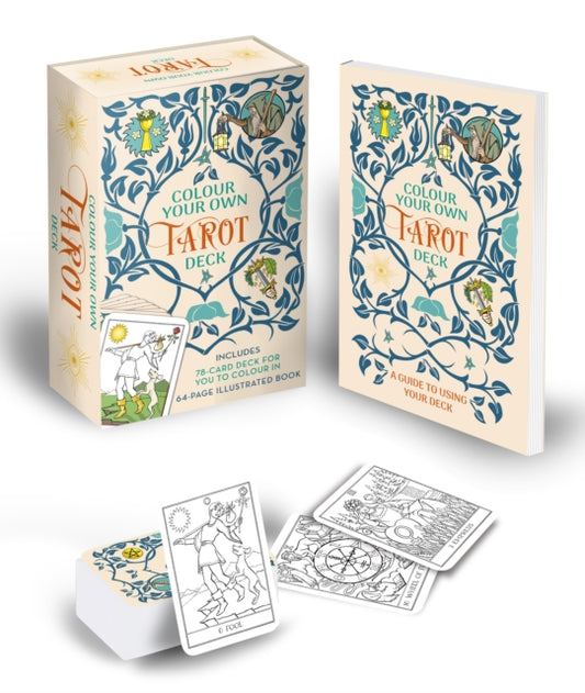 Colour Your Own Tarot Book & Card Deck: Includes 78 cards to colour in and a 64-page book