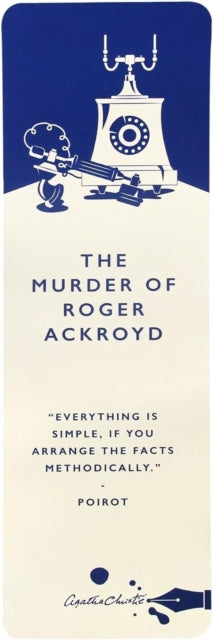 Bookmark Paper - Agatha Christie (Roger Ackroyd)