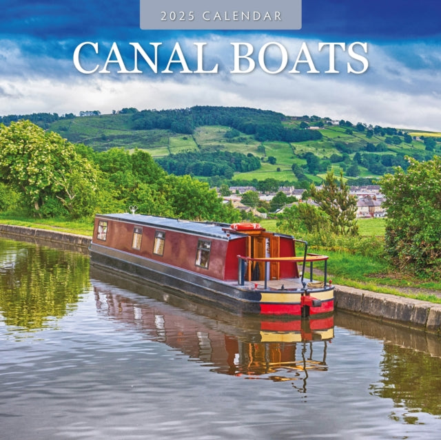 Canal Boats 2025 Square Wall Calendar