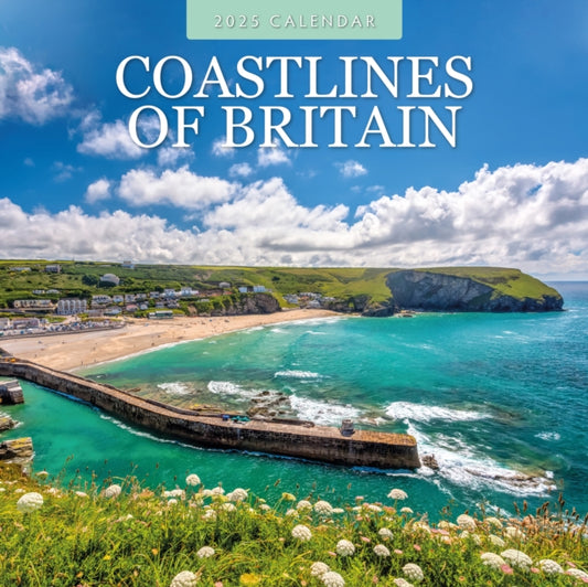 Coastlines of Britain 2025 Square Wall Calendar